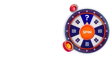 Колесо фортуны с вопросительным знаком в центре, представляющее турнир Spin & Win в Казино Ирвин, с шансами на получение уникальных призов.